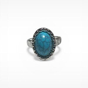 Silver turquoise rings